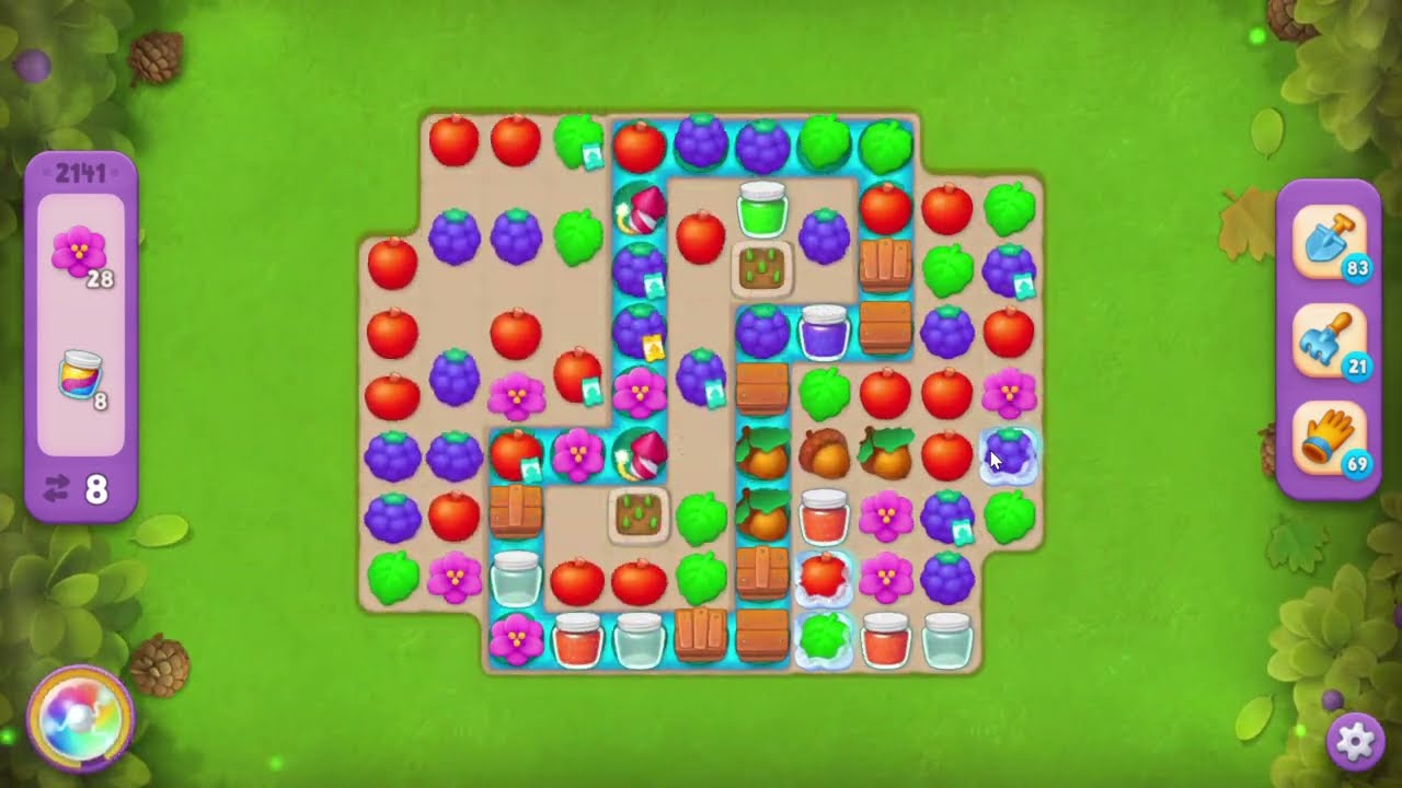 Gardenscapes 2141 Super Hard Level - 15 moves - NO BooSTERS