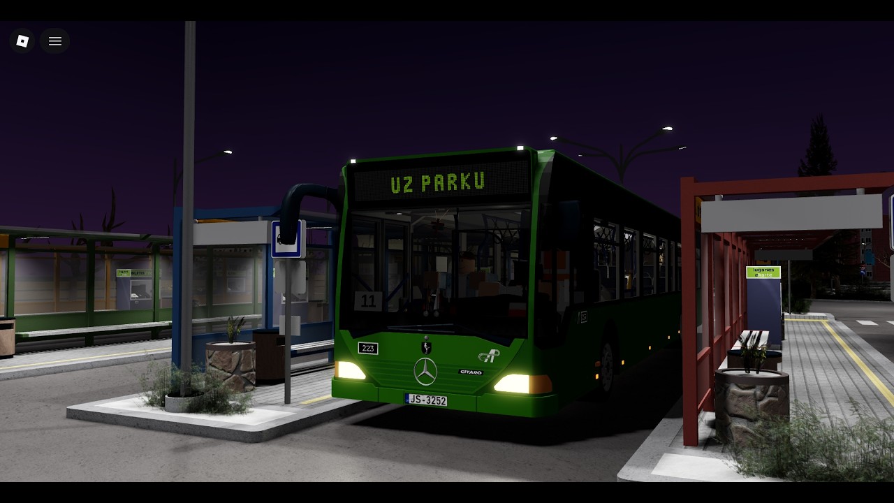Roblox: Lugane - Mercedes-Benz Citaro O530L #223 Linia 11 Zjazd do zajezdni