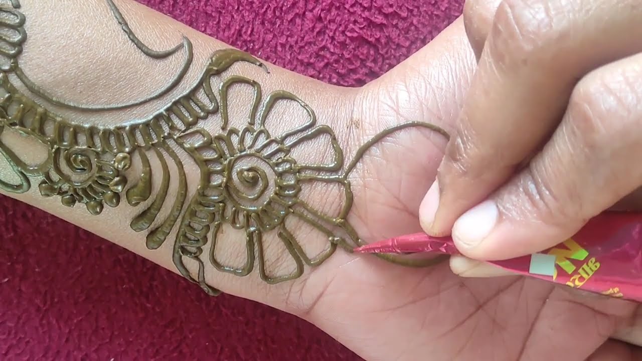 Quick & Stylish Arabic Mehndi Design For Beginners | Trending Mehndi Design #viral #henna #shorts 