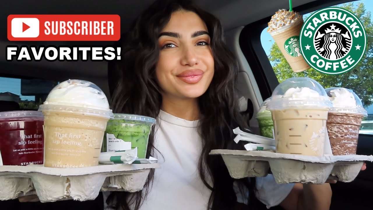 TRYING MY SUBSCRIBER'S FAVORITE STARBUCKS DRINKS!