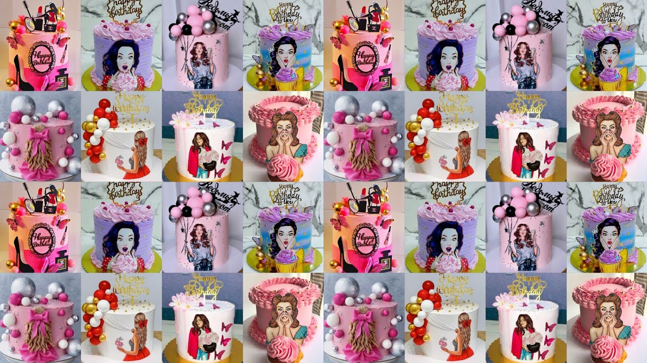 Beautiful Birthday Cake For Girls/Barbie Doll Cake/Teenage Girl Cake/Birthday Cake Designs For Girls