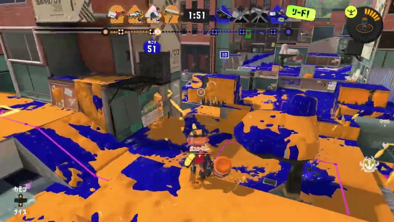 【スプラトゥーン３】プレイ記録204_ガチヤグラ_バレルスピナー
