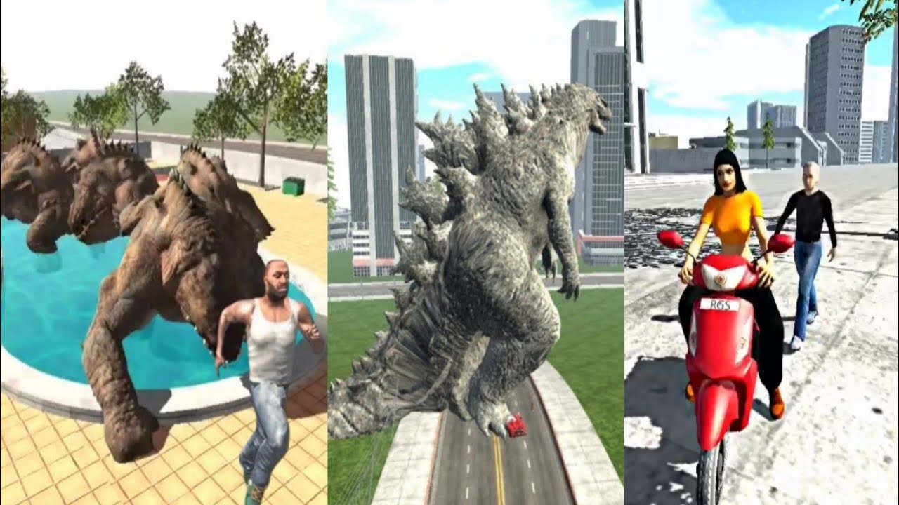 New update Godzilla And Big Monster Attack | Indian Bikes Driving 3D | Indian Bike Game