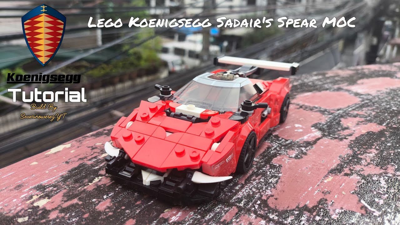  Lego Koenigsegg Sadair's Spear MOC - Build By Severinowerezyt / DeathbladeYT [ Tutorial + Original 