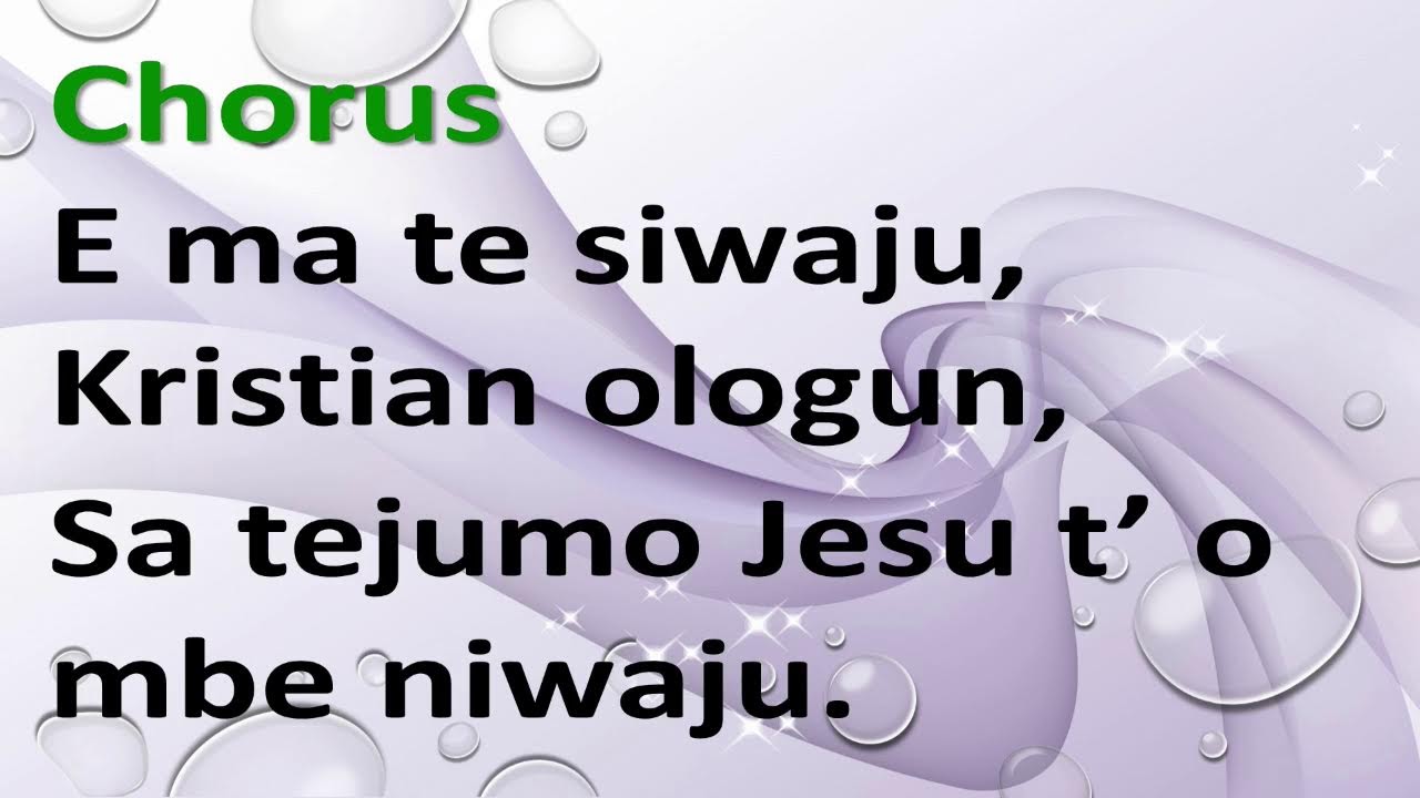 SUNDAY SERVICE (YORUBA)