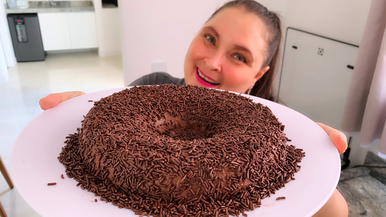 BRIGADEIRÃO DE CHOCOLATE SEM FORNO E SEM GELATINA | SOBREMESA INCRÍVEL