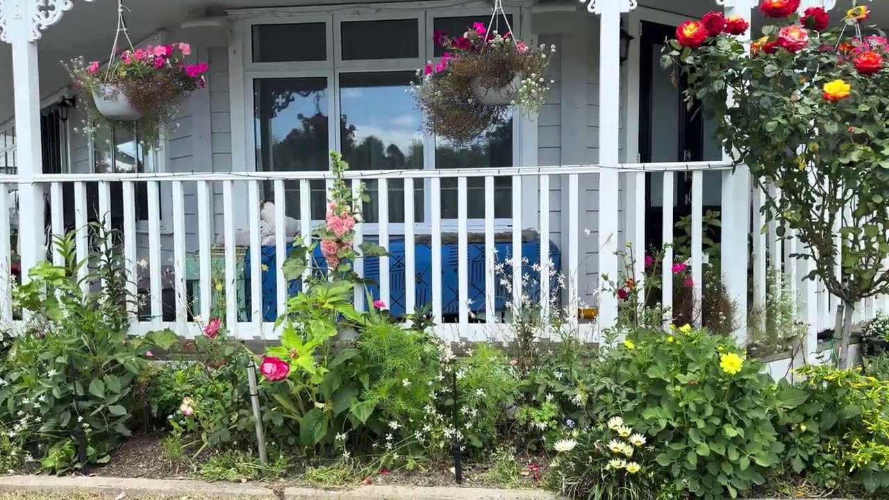 Garden from the fence in Jan 