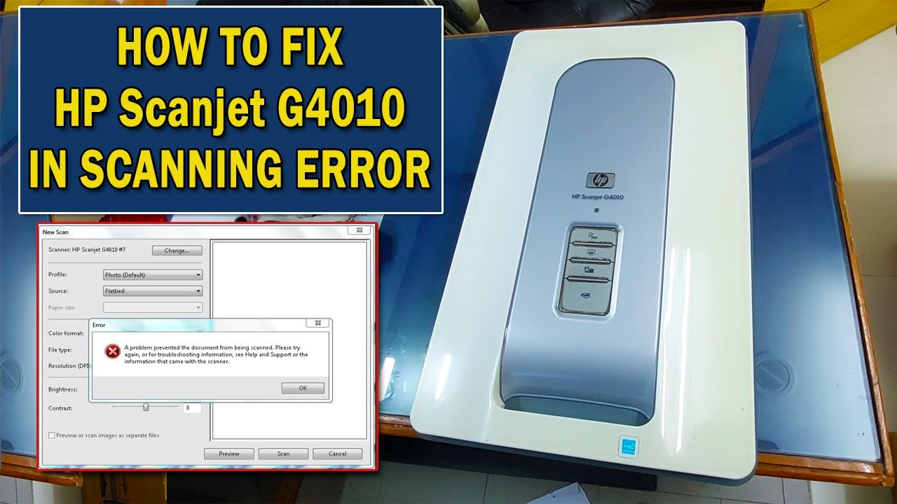 hp scanjet g4010 scanner problems | How To Fix Hp Scanjet G4010 Scanner In Scanning error