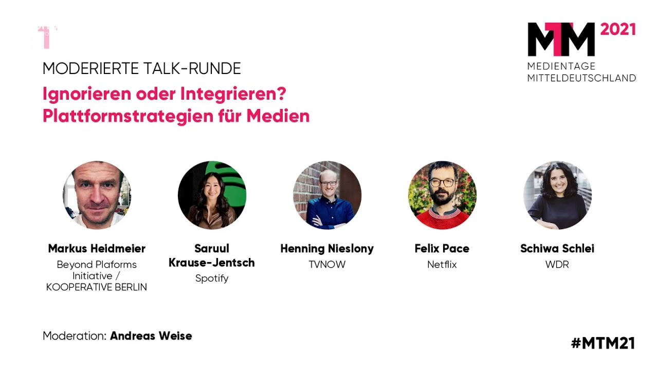 MTM21: Ignorieren oder Integrieren? Plattformstrategien für Medien