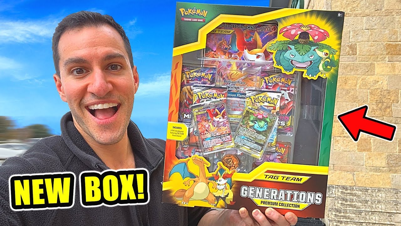 *NEW POKEMON CARDS GENERATIONS CHARIZARD BOX!* Opening PREMIUM COLLECTION Box With COSMIC ECLIPSE!