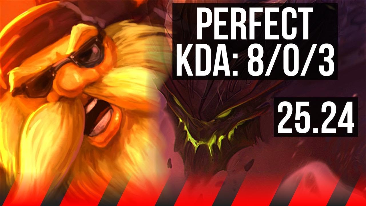 GRAGAS vs MALPHITE (TOP) | Perfect KDA: 8/0/3 | KR Grandmaster | 25.24