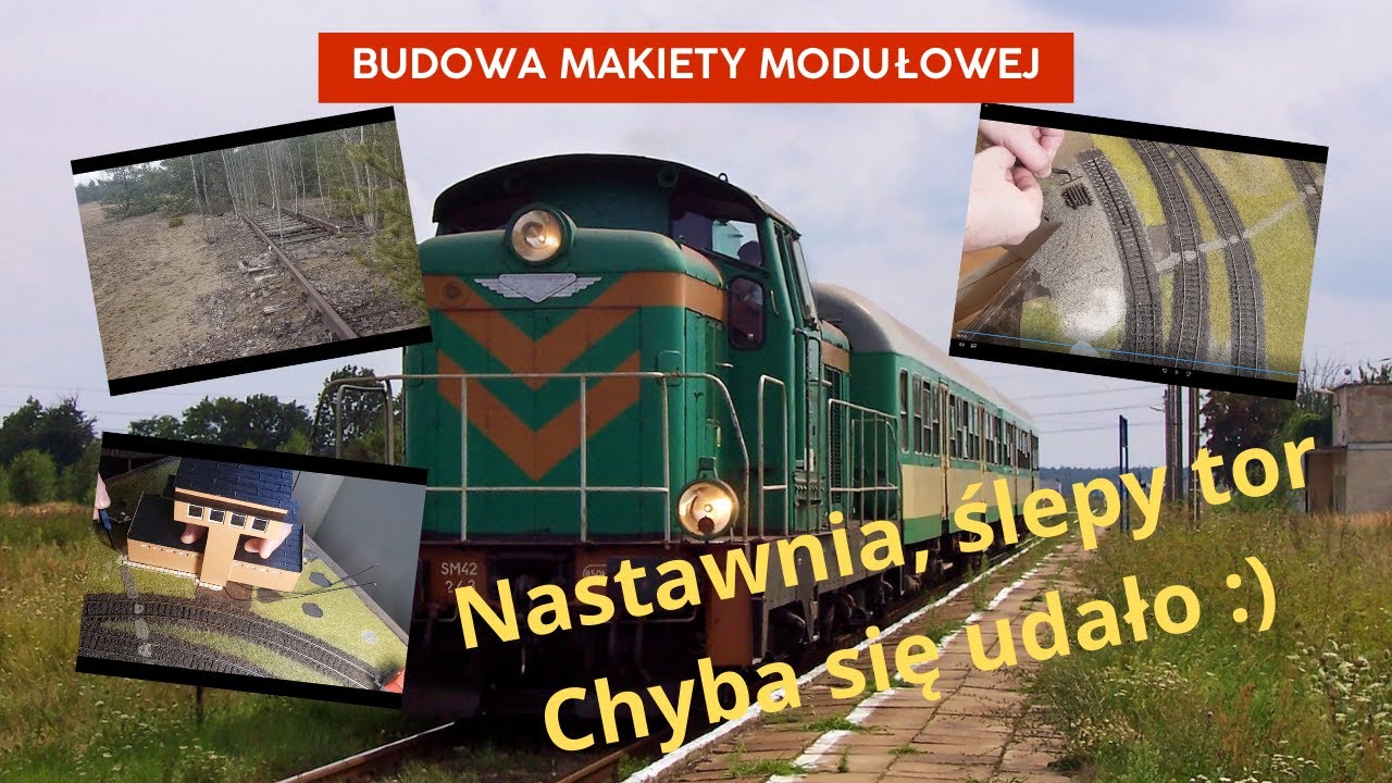 Makieta kolejowa H0. Ślepy tor oraz nastawnia.