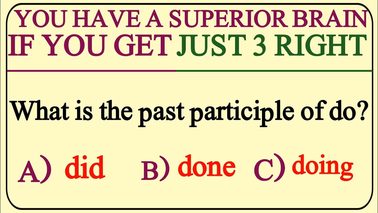 YOU HAVE A SUPERIOR BRAIN IF YOU GET JUST 3 RIGHT #advancedgrammar #quiz 