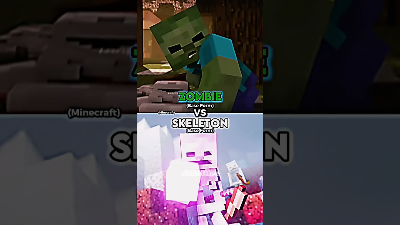Zombie vs Skeleton