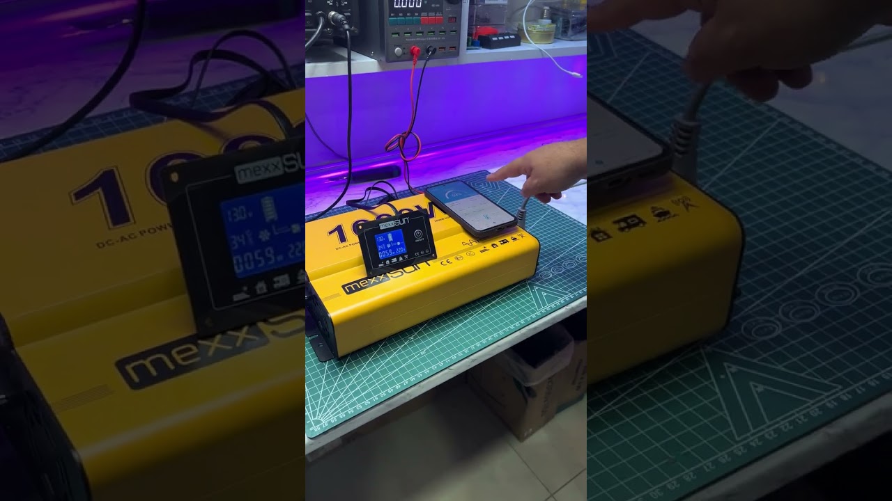 Lifepo4 tam sinüs inverter testi 1000w ups 100amper 