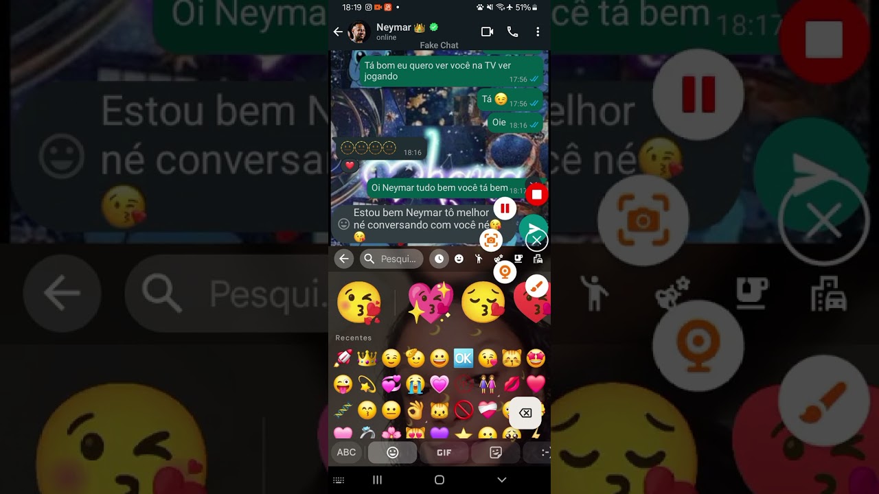 Parte 2 tentando falar com Neymar 👑👑 👑😘