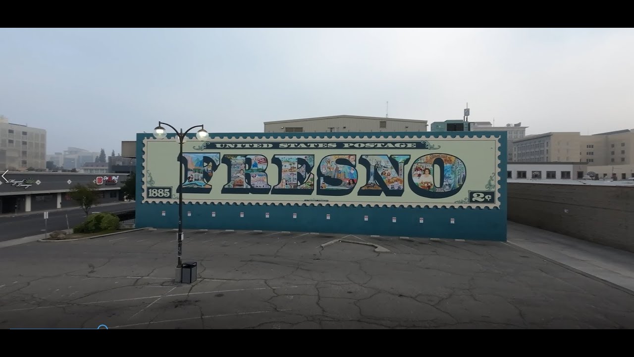 Fresno California [Part 1- Downtown Fresno] (4K Drone Video)