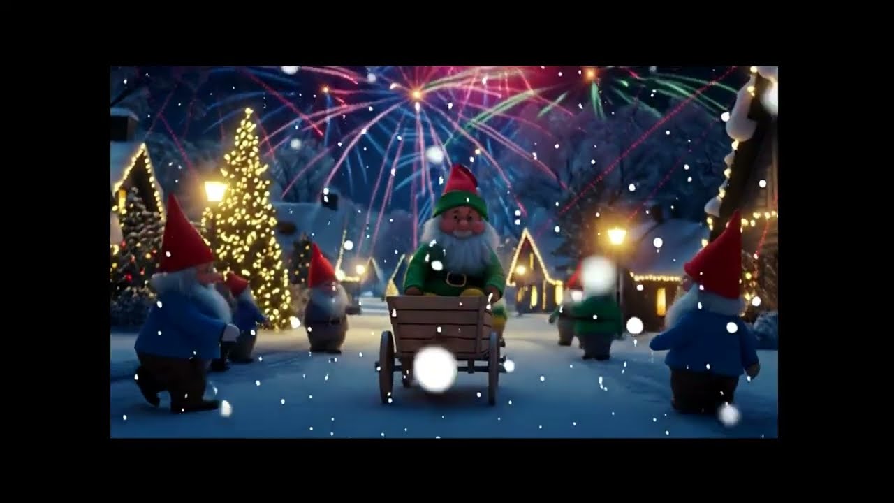 Little gnome town celebrated new year