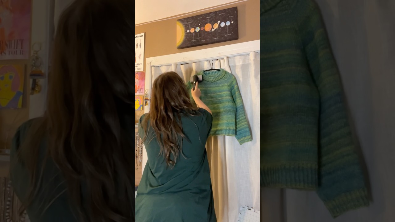 why you should steam-block your acrylic knits!