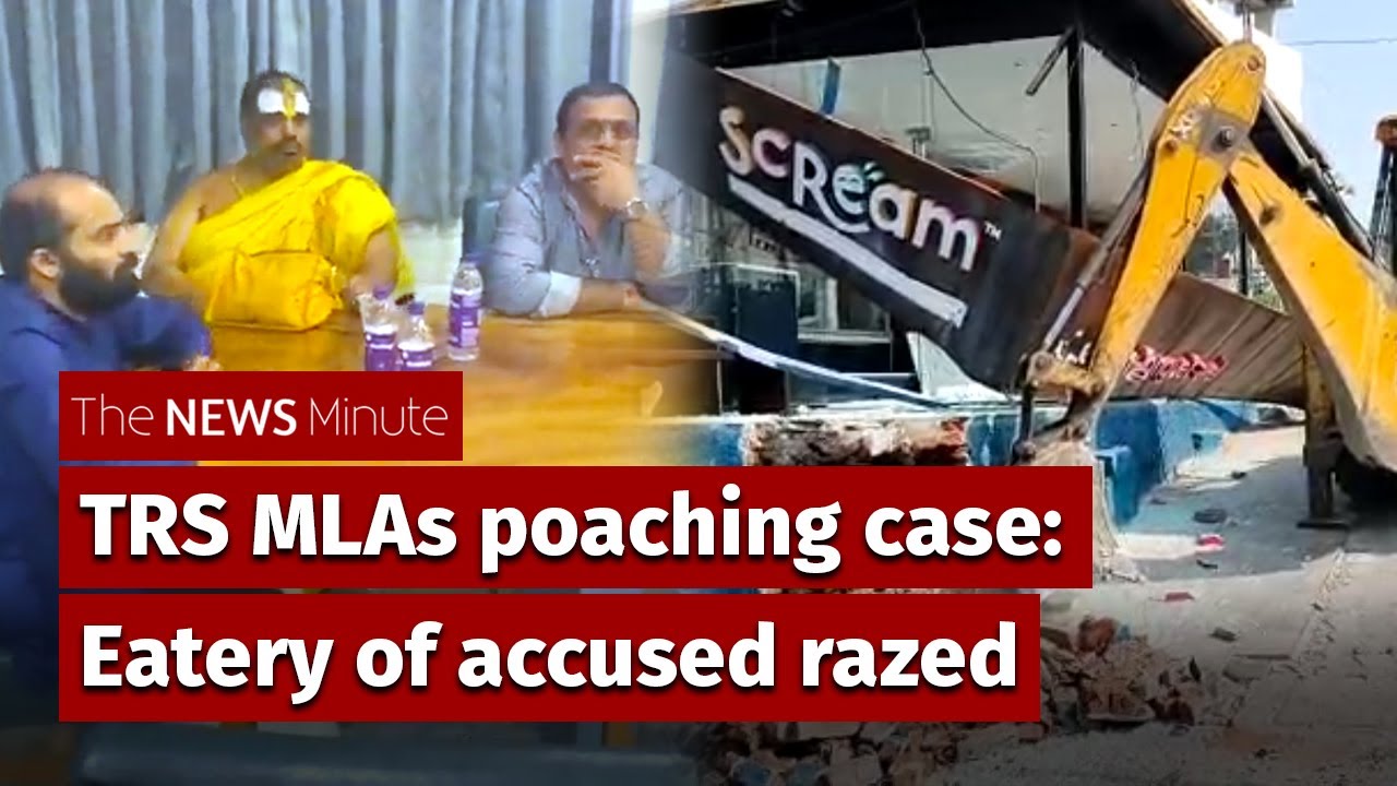 GHMC razes restaurant owned by accused in TRS MLAs poaching case