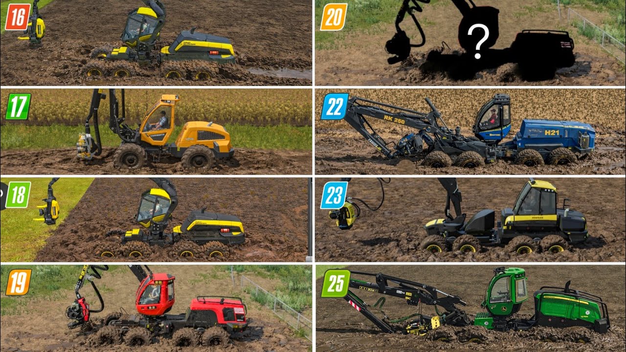 Fs16 Vs Fs17 Vs Fs18 Vs Fs19 Vs Fs20 Vs Fs22 Vs Fs23 Vs Fs25 | Forestry Gameplay | Timelapse 