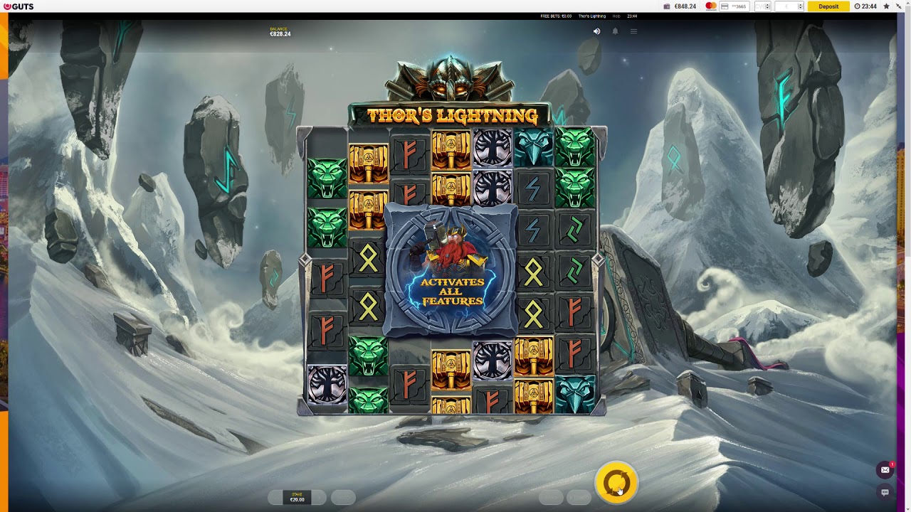 Thor's Lightning  Big win - go from 600 to  more than 2200 - Fun game