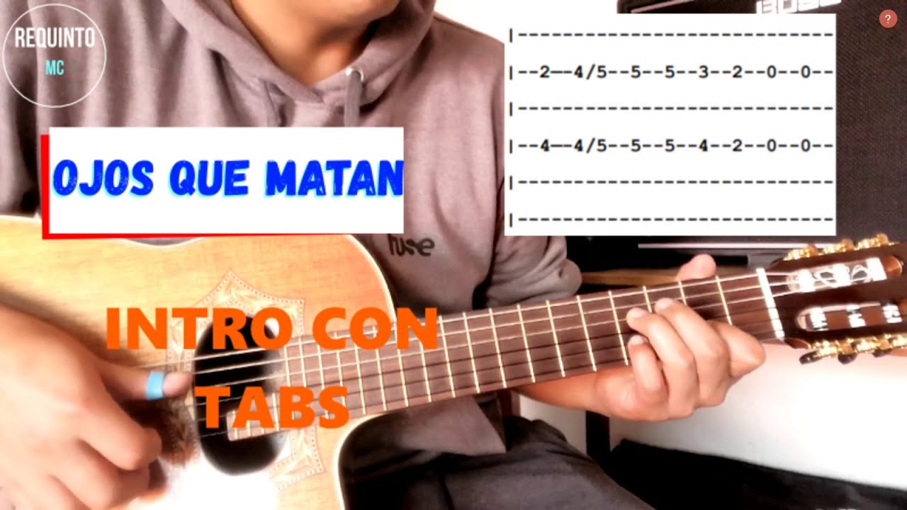 OJOS QUE MATAN Julio Jaramillo (Tutorial requinto con tabs)