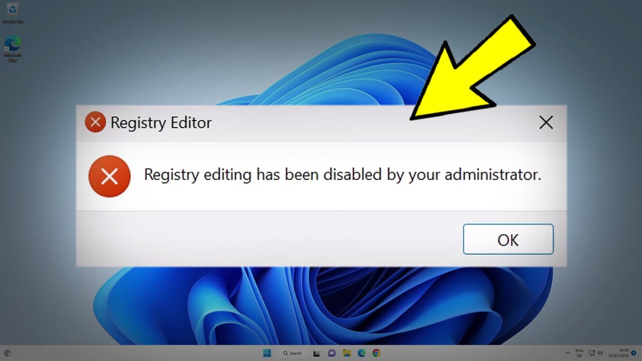 Решить : редактирование реестра было отключено вашим администратором в Windows 11 / 10 /8/ 7