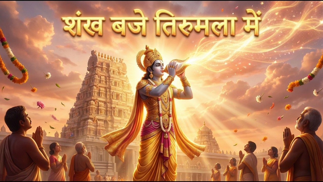 शंख बजे तिरुमला में 🔱 | Powerful Lord Venkateshwara Bhakti Song | Balaji Devotional | Adiyug Prem