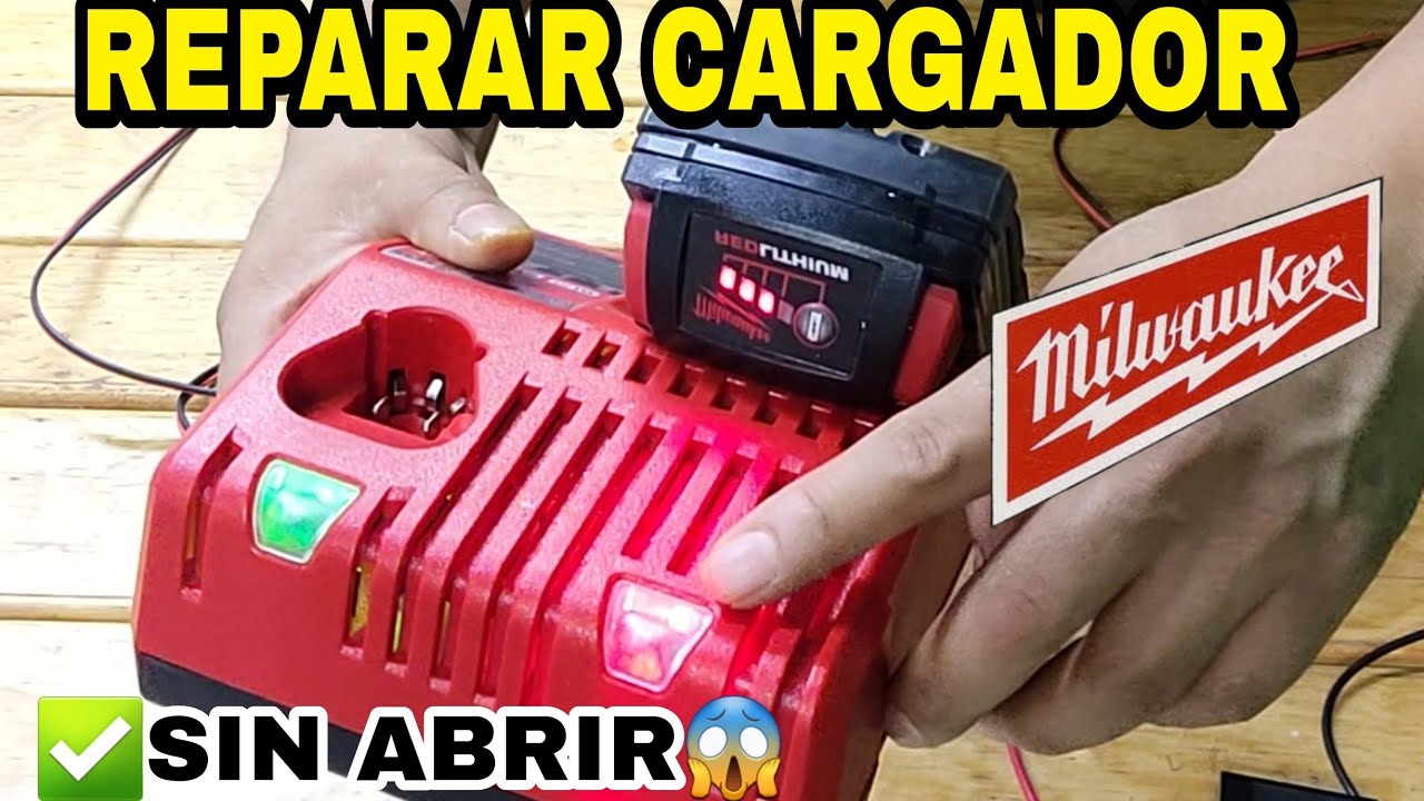 ✅️ SOLUCION CARGADOR MILWAUKEE no CARGA 😱 PARPADEA LUZ BATERÍA M18 Y M12 MILWAUKEE