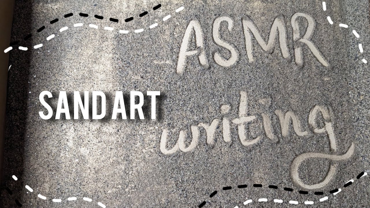 Writing 40+ names on sand in 2 minutes. #sandart #relaxing #asmr #satisfying #foryou #namewriting