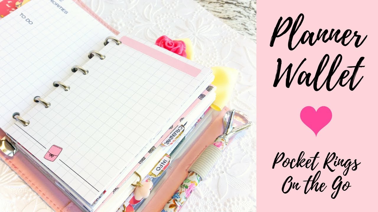 On the Go Planner Wallet Combo Setup | Functional Pocket Rings Flip Through