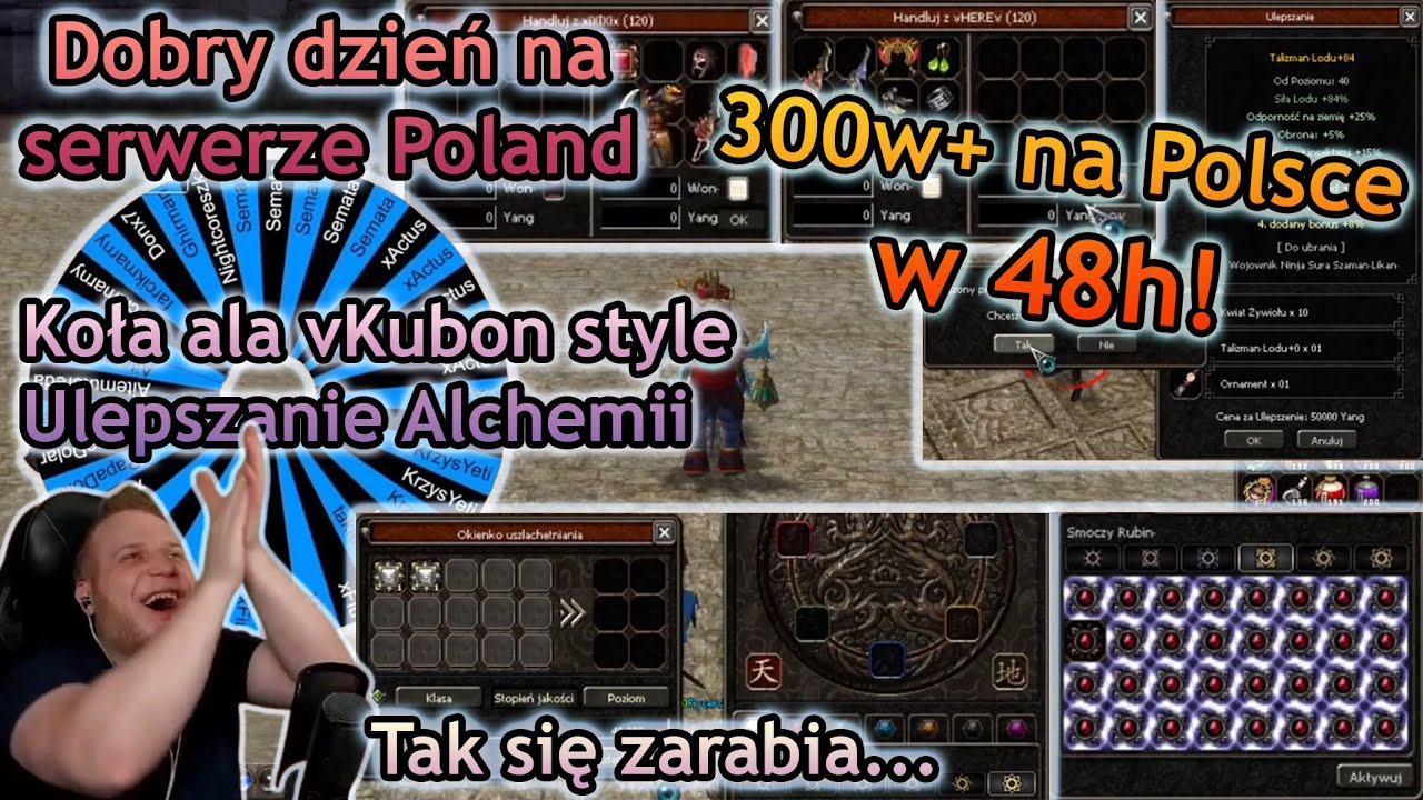 Sabal - Topowy gracz osiąga 300w+ na Polskim serwerze w 48h - Metin2