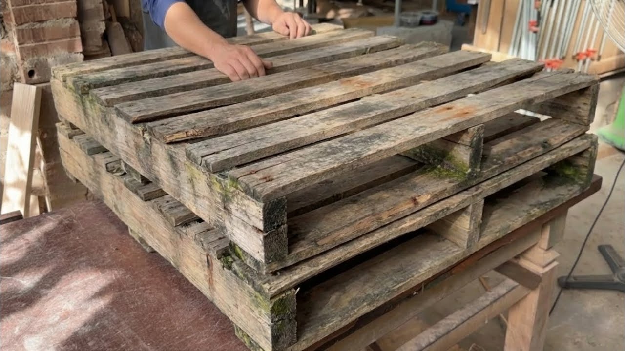 Don't Throw Away Broken Pallets! Watch Me Turn Them Into Valuable Furniture