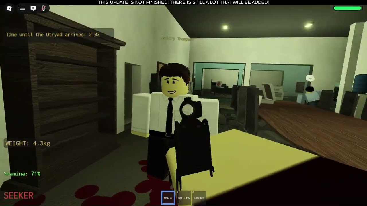 Unknown Threat but my weapons are chosen by a wheel ROBLOX. DAY 1