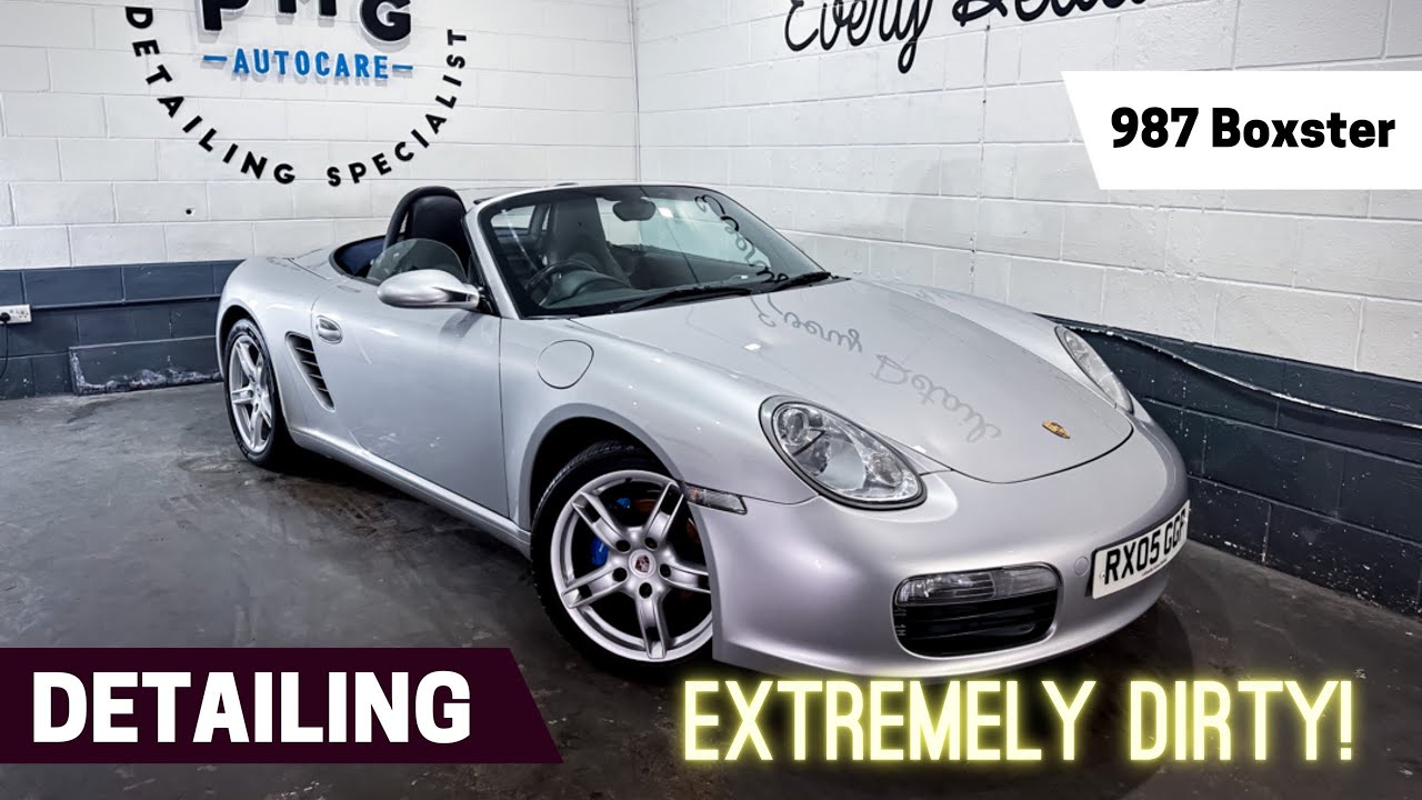 Detailing an extremely dirty Porsche Boxster - deep clean, machine polishing and coating