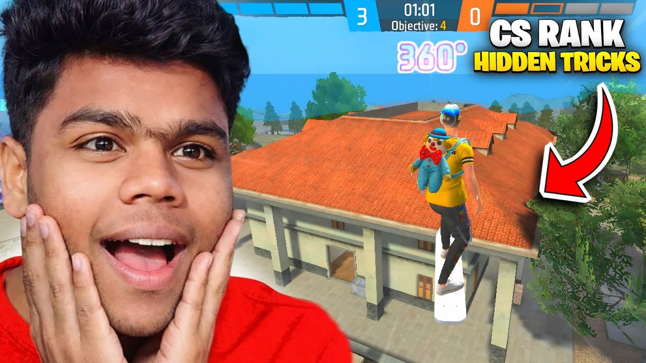 TOP 7 CS RANK HIDDEN PLACE IN BERMUDA MAP || HOW TO USE SKATEBOARD IN FREE FIRE || CS TIPS TRICKS 