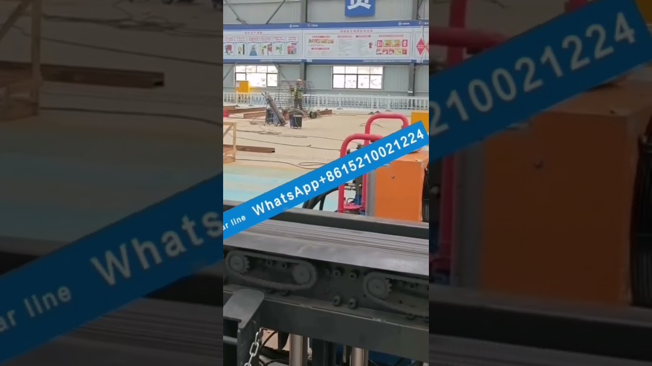 automatic rebar shear line steel bar cutting machine #rebarshearline #shearline #rebarfabrication