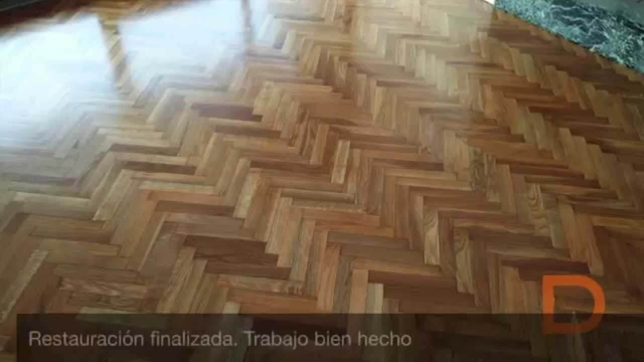 Restauración de una espiga de roble.