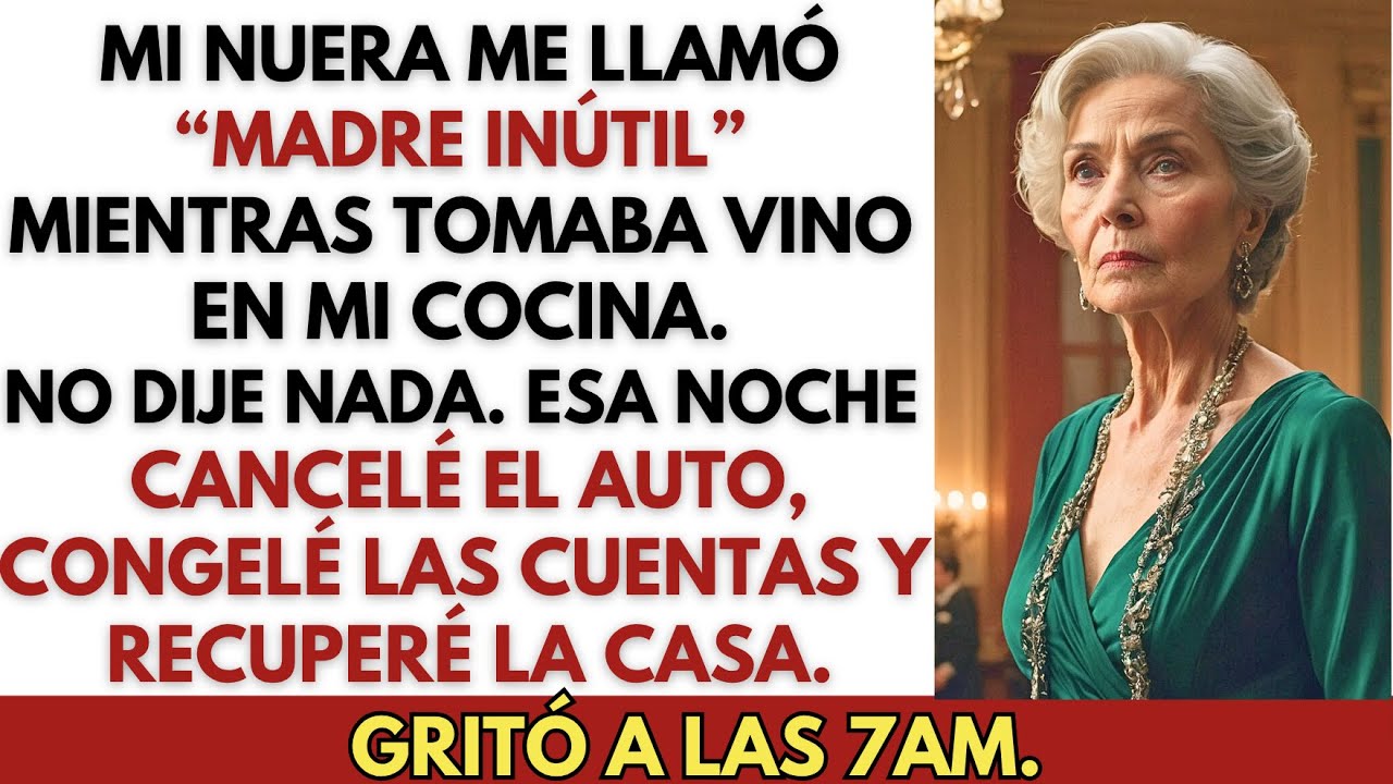 Mi nuera me llamó “madre inútil” — Cancelé todo y recuperé el dinero. Su pánico fue épico.