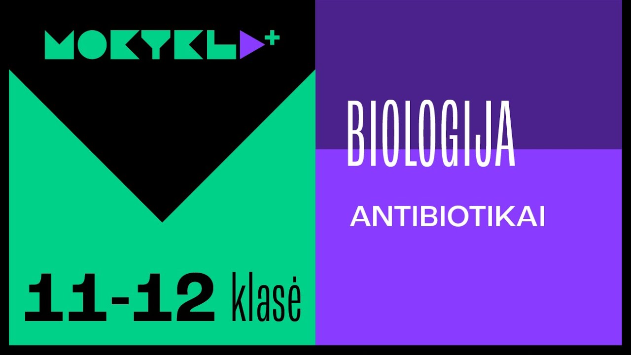 Mokykla+ | Biologija | 11-12 klasė | Antibiotikai || Laisvės TV X