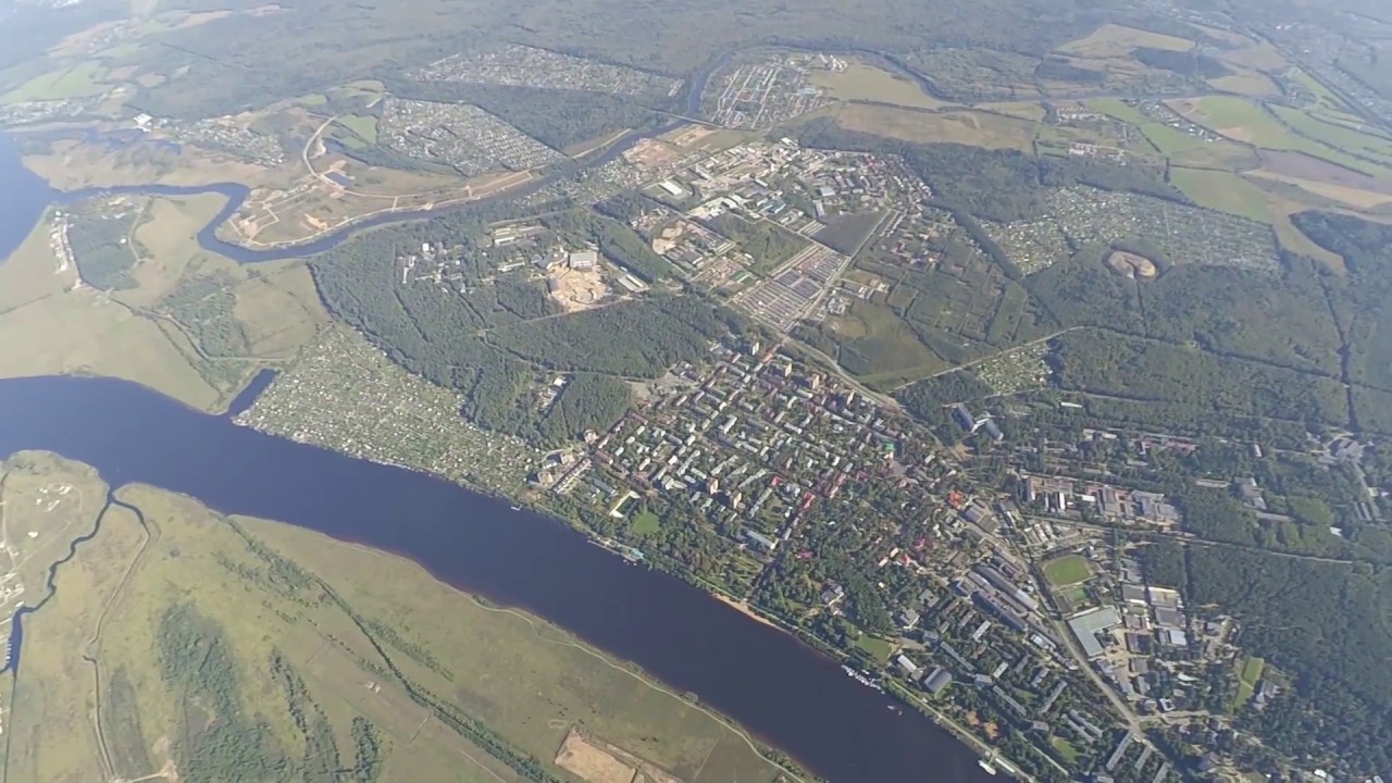 Город Дубна с высоты 2200 метров