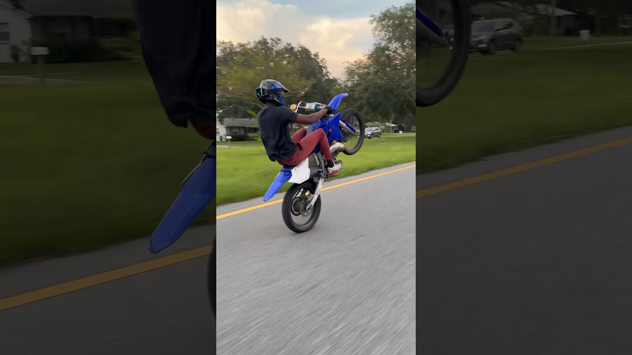 Gotta love it 💨💨💨 #outside #yz125 #wheelie