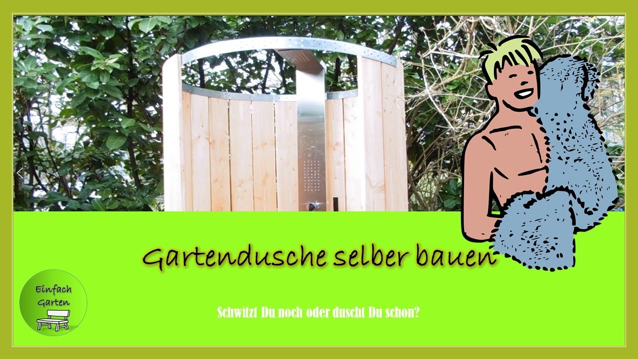 Gartendusche selber bauen