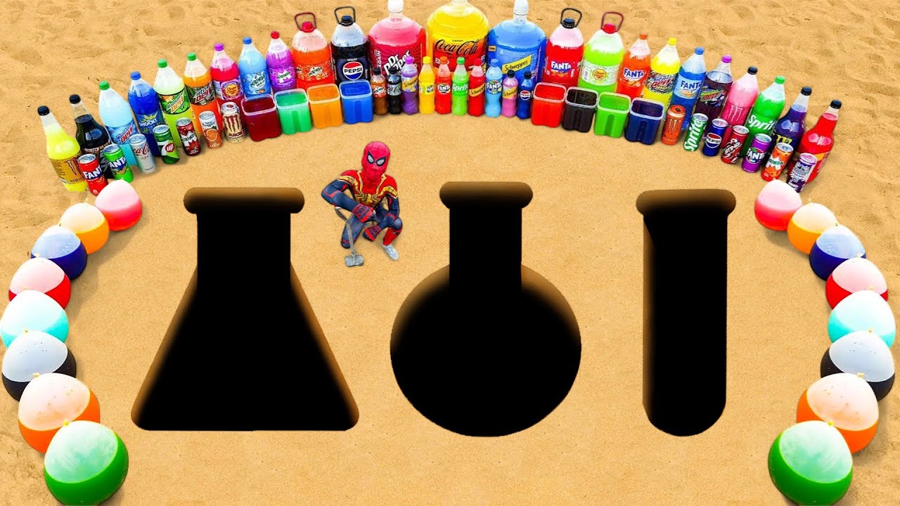 How to Make Science Bottles with Orbeez & Cement, Experiment Coca Cola and Mentos vs Popular Sodas