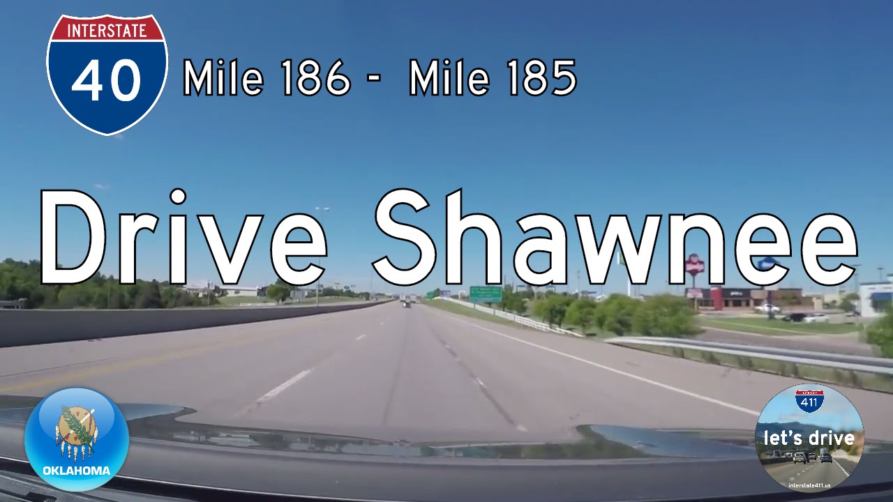 Interstate 40 - Mile 186 -  Mile 185 - Oklahoma | Drive America's Highways 🚙