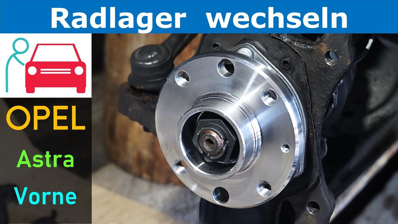 Radlager vorne wechseln am Opel Astra H - Vorderachse