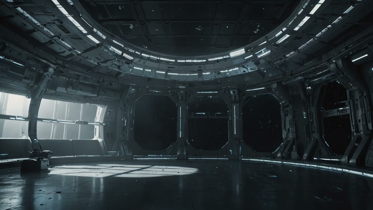 Aether Station 13 — Silent Atrium | Deep Space Calm (1 Hour)