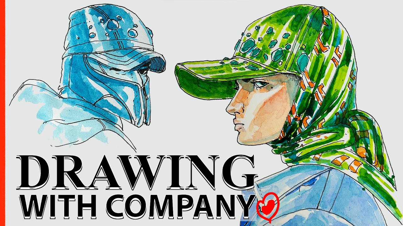 Drawing Ink & Watercolor Painting
