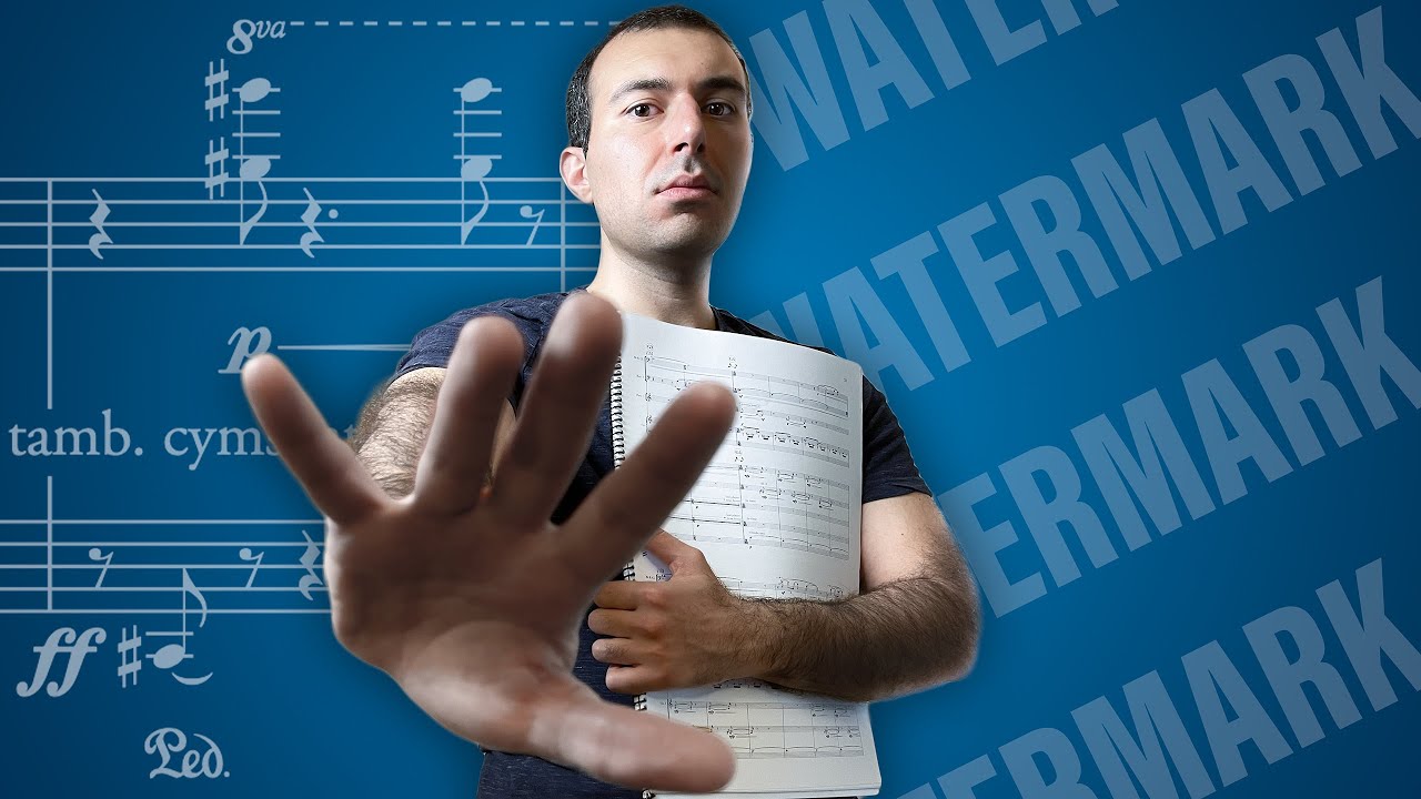 How to Watermark Your Music Scores